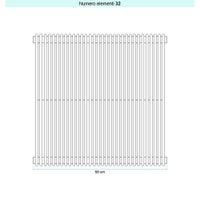 Immagine di Irsap ARPA 12 VERTICALE Radiatore 32 elementi L.58 P.4 H.55 cm, colore bianco finitura opaco Cod.J8 A12055032J8IR01A01