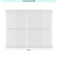 Immagine di Irsap ARPA 12 VERTICALE Radiatore 38 elementi L.68,8 P.4 H.202 cm, colore quartz 2 finitura ruvido Cod.2C A122020382CIR01A01