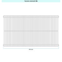 Immagine di Irsap ARPA 12 VERTICALE Radiatore 54 elementi L.97,6 P.4 H.70 cm, colore bianco standard finitura lucido Cod.01 A1207005401IR01A01