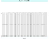 Immagine di Irsap ARPA 12 VERTICALE Radiatore 56 elementi L.101,2 P.4 H.92 cm, colore bianco standard finitura lucido Cod.01 A1209205601IR01A01