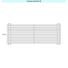 Immagine di Irsap ARPA 12_2 ORIZZONTALE Radiatore 12 elementi L.92 P.5 H.22 cm, colore bianco standard finitura lucido Cod.01 A2209201201IR01H01