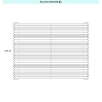 Immagine di Irsap ARPA 12_2 ORIZZONTALE Radiatore 24 elementi L.92 P.5 H.43,6 cm, colore bianco finitura opaco Cod.J8 A22092024J8IR01H01