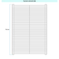 Immagine di Irsap ARPA 12_2 ORIZZONTALE Radiatore 44 elementi L.182 P.5 H.79,6 cm, colore bianco standard finitura lucido Cod.01 A2218204401IR01H01