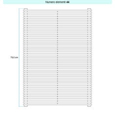 Immagine di Irsap ARPA 12_2 ORIZZONTALE Radiatore 44 elementi L.92 P.5 H.79,6 cm, colore bianco standard finitura lucido Cod.01 A2209204401IR01H01