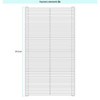 Immagine di Irsap ARPA 12_2 ORIZZONTALE Radiatore 54 elementi L.152 P.5 H.97,6 cm, colore bianco standard finitura lucido Cod.01 A2215205401IR01H01