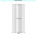 Immagine di Irsap ARPA 12_2 VERTICALE Radiatore 14 elementi L.25,6 P.5 H.182 cm, colore quartz 2 finitura ruvido Cod.2C A221820142CIR01A01