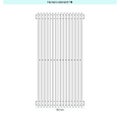 Immagine di Irsap ARPA 12_2 VERTICALE Radiatore 16 elementi L.29,2 P.5 H.202 cm, colore bianco perla finitura ruvido Cod.16 A2220201616IR01A01