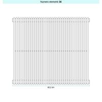 Immagine di Irsap ARPA 12_2 VERTICALE Radiatore 36 elementi L.65,2 P.5 H.65 cm, colore azurite 3 finitura ruvido Cod.6C A220650366CIR01A01
