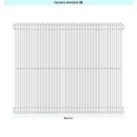 Immagine di Irsap ARPA 12_2 VERTICALE Radiatore 38 elementi L.68,8 P.5 H.75 cm, colore beige cream finitura lucido Cod.26 A2207503826IR01A01