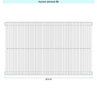 Immagine di Irsap ARPA 12_2 VERTICALE Radiatore 50 elementi L.90,4 P.5 H.182 cm, colore bianco standard finitura lucido Cod.01 A2218205001IR01A01