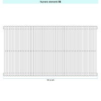 Immagine di Irsap ARPA 12_2 VERTICALE Radiatore 56 elementi L.101,2 P.5 H.70 cm, colore bianco standard finitura lucido Cod.01 A2207005601IR01A01