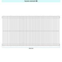 Immagine di Irsap ARPA 12_2 VERTICALE Radiatore 58 elementi L.104,8 P.5 H.70 cm, colore bianco standard finitura lucido Cod.01 A2207005801IR01A01
