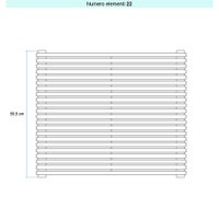 Immagine di Irsap ARPA 18 ORIZZONTALE Radiatore 22 elementi L.85 P.4,6 H.59,5 cm, colore bianco standard finitura lucido Cod.01 A1808502201IR01H01