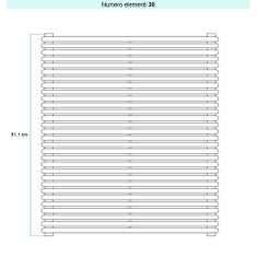 Immagine di Irsap ARPA 18 ORIZZONTALE Radiatore 30 elementi L.65 P.4,6 H.81,1 cm, colore bianco standard finitura lucido Cod.01 A1806503001IR01H01