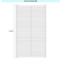 Immagine di Irsap ARPA 18 ORIZZONTALE Radiatore 46 elementi L.55 P.4,6 H.124,3 cm, colore bianco standard finitura lucido Cod.01 A1805504601IR01H01