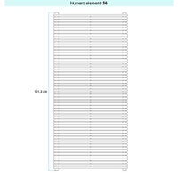 Immagine di Irsap ARPA 18 ORIZZONTALE Radiatore 56 elementi L.122 P.4,6 H.151,3 cm, colore grigio perla finitura ruvido Cod.L6 A18122056L6IR01H01