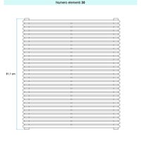 Immagine di Irsap ARPA 18_2 ORIZZONTALE Radiatore 30 elementi L.152 P.6,2 H.81,1 cm, colore bianco standard finitura lucido Cod.01 A2815203001IR01H01