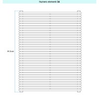 Immagine di Irsap ARPA 18_2 ORIZZONTALE Radiatore 34 elementi L.70 P.6,2 H.91,9 cm, colore bianco standard finitura lucido Cod.01 A2807003401IR01H01