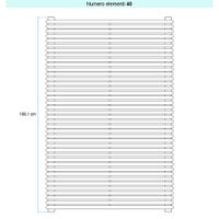 Immagine di Irsap ARPA 18_2 ORIZZONTALE Radiatore 40 elementi L.52 P.6,2 H.108,1 cm, colore sablè finitura ruvido Cod.Y4 A28052040Y4IR01H01