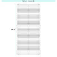 Immagine di Irsap ARPA 18_2 ORIZZONTALE Radiatore 58 elementi L.52 P.6,2 H.156,7 cm, colore bianco standard finitura lucido Cod.01 A2805205801IR01H01