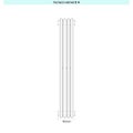 Immagine di Irsap ARPA 18 VERTICALE Radiatore 4 elementi L.10,9 P.4,6 H.52 cm, colore bianco standard finitura lucido Cod.01 A1805200401IR01A01