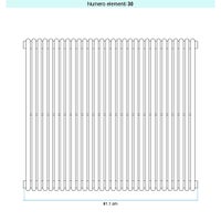 Immagine di Irsap ARPA 18 VERTICALE Radiatore 30 elementi L.81,1 P.4,6 H.252 cm, colore bianco standard finitura lucido Cod.01 A1825203001IR01A01