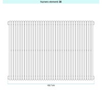 Immagine di Irsap ARPA 18 VERTICALE Radiatore 38 elementi L.102,7 P.4,6 H.92 cm, colore bianco standard finitura lucido Cod.01 A1809203801IR01A01