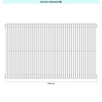 Immagine di Irsap ARPA 18 VERTICALE Radiatore 44 elementi L.118,9 P.4,6 H.87 cm, colore bianco standard finitura lucido Cod.01 A1808704401IR01A01