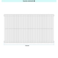 Immagine di Irsap ARPA 18 VERTICALE Radiatore 46 elementi L.124,3 P.4,6 H.75 cm, colore bianco standard finitura lucido Cod.01 A1807504601IR01A01