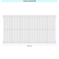 Immagine di Irsap ARPA 18 VERTICALE Radiatore 50 elementi L.135,1 P.4,6 H.70 cm, colore bianco standard finitura lucido Cod.01 A1807005001IR01A01