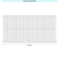 Immagine di Irsap ARPA 18 VERTICALE Radiatore 52 elementi L.140,5 P.4,6 H.152 cm, colore bianco standard finitura lucido Cod.01 A1815205201IR01A01