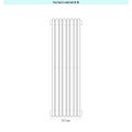 Immagine di Irsap ARPA 18_2 VERTICALE Radiatore 8 elementi L.21,7 P.6,2 H.65 cm, colore bianco standard finitura lucido Cod.01 A2806500801IR01A01