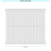 Immagine di Irsap ARPA 18_2 VERTICALE Radiatore 30 elementi L.81,1 P.6,2 H.75 cm, colore bianco standard finitura lucido Cod.01 A2807503001IR01A01