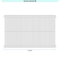 Immagine di Irsap ARPA 18_2 VERTICALE Radiatore 42 elementi L.113,5 P.6,2 H.52 cm, colore bianco standard finitura lucido Cod.01 A2805204201IR01A01