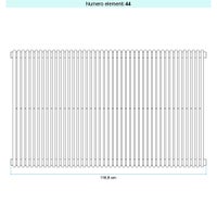 Immagine di Irsap ARPA 18_2 VERTICALE Radiatore 44 elementi L.118,9 P.6,2 H.222 cm, colore bianco standard finitura lucido Cod.01 A2822204401IR01A01