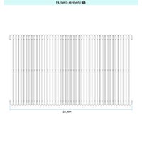 Immagine di Irsap ARPA 18_2 VERTICALE Radiatore 46 elementi L.124,3 P.6,2 H.92 cm, colore bianco standard finitura lucido Cod.01 A2809204601IR01A01