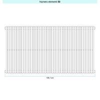 Immagine di Irsap ARPA 18_2 VERTICALE Radiatore 50 elementi L.135,1 P.6,2 H.55 cm, colore bianco standard finitura lucido Cod.01 A2805505001IR01A01