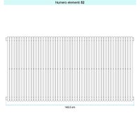 Immagine di Irsap ARPA 18_2 VERTICALE Radiatore 52 elementi L.140,5 P.6,2 H.122 cm, colore bianco standard finitura lucido Cod.01 A2812205201IR01A01