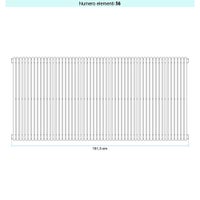 Immagine di Irsap ARPA 18_2 VERTICALE Radiatore 56 elementi L.151,3 P.6,2 H.55 cm, colore bianco standard finitura lucido Cod.01 A2805505601IR01A01