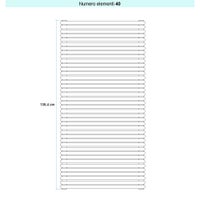 Immagine di Irsap ARPA 23 ORIZZONTALE Radiatore 40 elementi L.67 P.5 H.135,4 cm, colore bianco standard finitura lucido Cod.01 SI106704001IR01H01