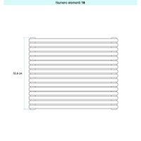 Immagine di Irsap ARPA 23_2 ORIZZONTALE Radiatore 16 elementi L.92 P.7 H.53,8 cm, colore avorio ral 1013 finitura lucido Cod.02 SI209201602IR01H01