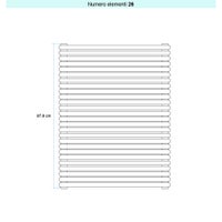 Immagine di Irsap ARPA 23_2 ORIZZONTALE Radiatore 26 elementi L.75 P.7 H.87,8 cm, colore bianco standard finitura lucido Cod.01 SI207502601IR01H01