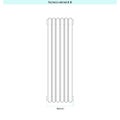 Immagine di Irsap ARPA 23_2 VERTICALE Radiatore 6 elementi L.19,8 P.7 H.182 cm, colore quartz 1 finitura ruvido Cod.1C SI21820061CIR01A01