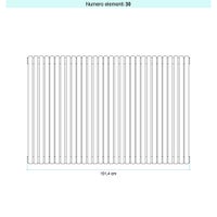 Immagine di Irsap ARPA 23_2 VERTICALE Radiatore 30 elementi L.101,4 P.7 H.67 cm, colore bianco standard finitura lucido Cod.01 SI206703001IR01A01