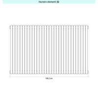 Immagine di Irsap ARPA 23_2 VERTICALE Radiatore 32 elementi L.108,2 P.7 H.75 cm, colore bianco standard finitura lucido Cod.01 SI207503201IR01A01