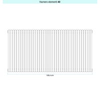 Immagine di Irsap ARPA 23_2 VERTICALE Radiatore 40 elementi L.135,4 P.7 H.85 cm, colore bianco standard finitura lucido Cod.01 SI208504001IR01A01