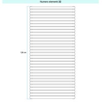 Immagine di Irsap ELLIPSIS 30_H Radiatore 32 elementi L.53 P.4,4 H.128 cm, colore bianco standard finitura lucido Cod.01 HE105303201IR01H01