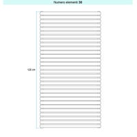 Immagine di Irsap ELLIPSIS 30_H 2 Radiatore 30 elementi L.53 P.5,8 H.120 cm, colore bianco standard finitura lucido Cod.01 HE205303001IR01H01