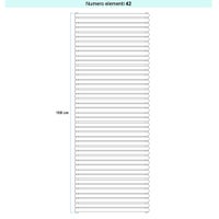 Immagine di Irsap ELLIPSIS 30_H 2 Radiatore 42 elementi L.53 P.5,8 H.168 cm, colore bianco standard finitura lucido Cod.01 HE205304201IR01H01
