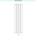 Immagine di Irsap ELLIPSIS 30_V Radiatore 4 elementi L.16 P.4,4 H.153 cm, colore bianco standard finitura lucido Cod.01 HE115300401IR01A01